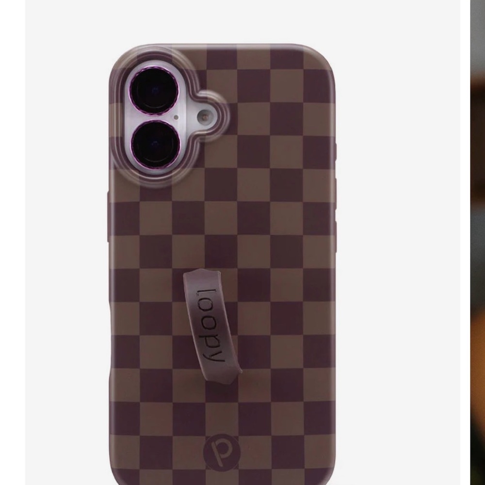 Loopy Case Chocolate Checkered Phone Cover iPhone 16